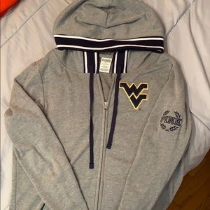 Victoria’s Secret Pink WVU full zip hoodie